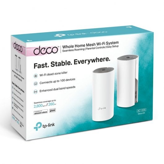 TP-Link Deco E4 WiFi Système Mesh Double Bande AC1200 Pack 2