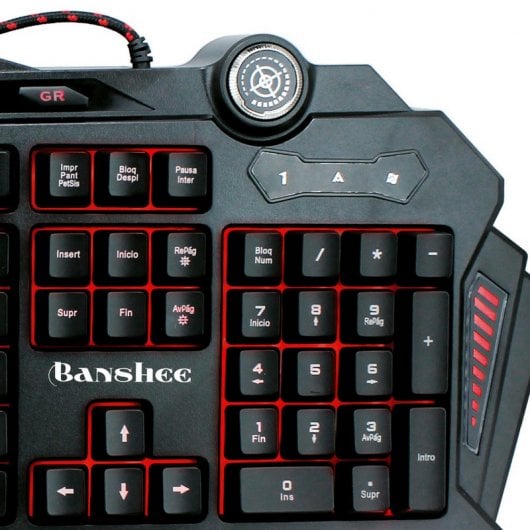 Clavier de jeu rétroéclairé Talius Banshee noir
