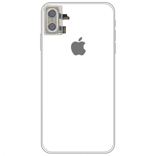 Clappio Ersatz-Rückkamera + Verbindungsband für iPhone XS Max