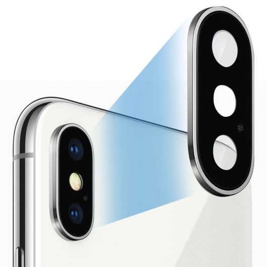 Avizar, schwarzer Rückkamera-Objektivschutz für iPhone X/XS