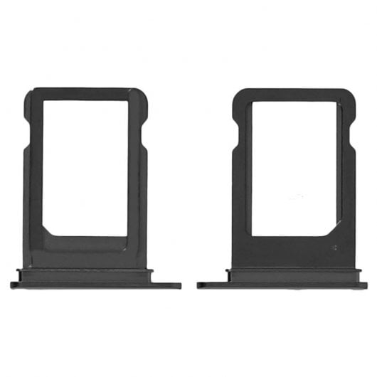 Avizar Ersatz-Nano-SIM-Kartenfach für Apple iPhone XS, Schwarz