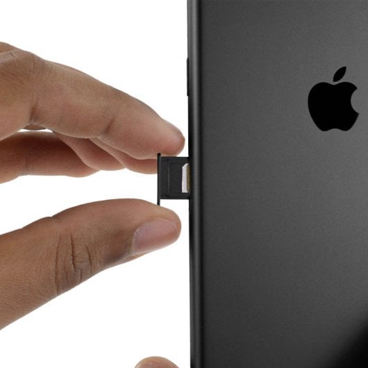 Avizar Ersatz-Nano-SIM-Kartenfach für Apple iPhone XS, Schwarz