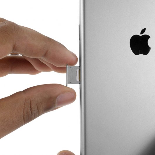 Avizar Ersatz-Nano-SIM-Kartenfach, silber, für Apple iPhone XS