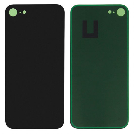 Clappio Substituição de Tampa Traseira de Bateria Preta para IPhone 8