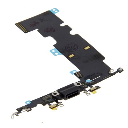 Port de charge Lightning noir de remplacement Clapio pour iPhone 8 Plus