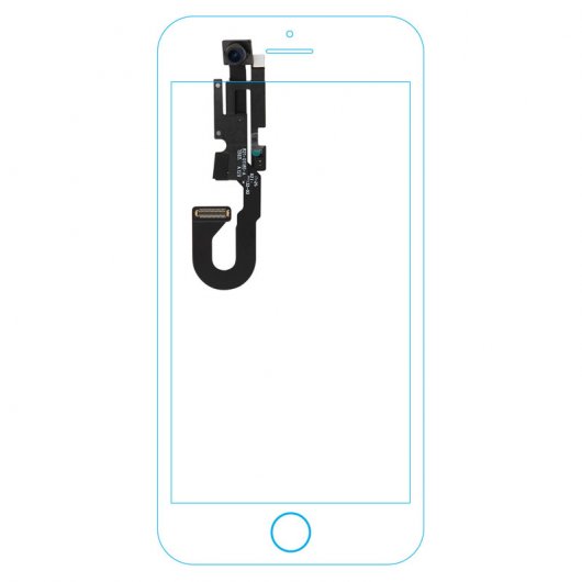 Caméra avant de remplacement Clapio + bande de connexion pour iPhone 8