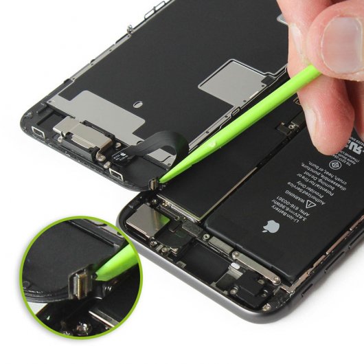 Caméra avant de remplacement Clapio + bande de connexion pour iPhone 8