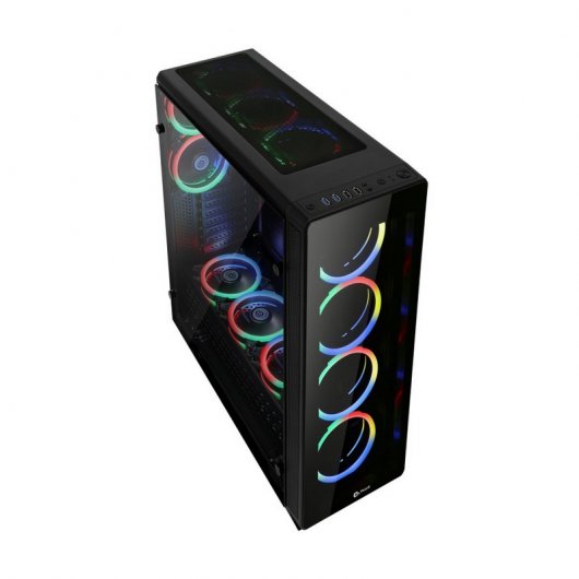 Talius Leviathan Verre Trempé USB 3.0 RGB Noir