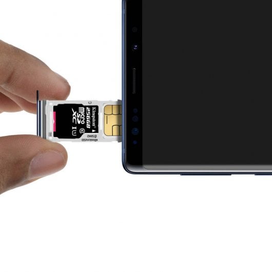 Avizar Ersatz-Nano-SIM-Kartenfach für Samsung Galaxy S9 in Blau