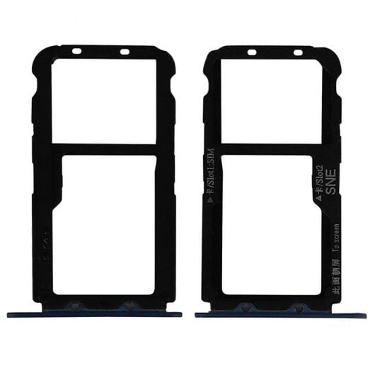 Clapio Plateau de Rechange pour Carte Nano SIM Bleu Foncé pour Huawei P20 Lite