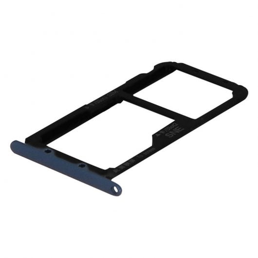 Clapio Plateau de Rechange pour Carte Nano SIM Bleu Foncé pour Huawei P20 Lite
