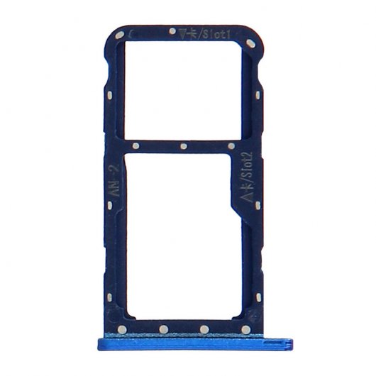 Avizar Plateau de remplacement pour carte Nano SIM bleu métallisé pour Huawei P20 Lite