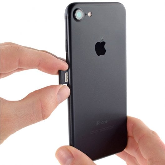 Clappio Bandeja Nano SIM Preta de Substituição para Apple iPhone 8 Plus