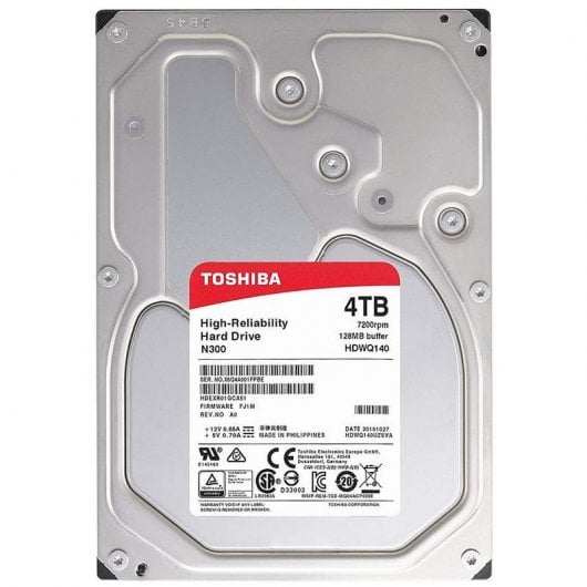 Pack Qnap TS-451+ 2GB NAS 4 HD + Toshiba N300 NAS 4TB 3.5" SATA3