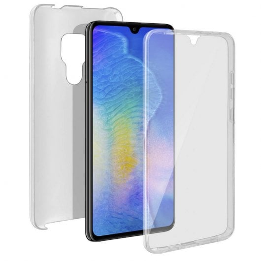 Custodia in silicone doppia trasparente Avizar per Huawei Mate 20