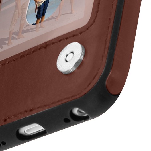 Forcell Wallet Funda Cartera Marrón para Apple iPhone 6 / 6S