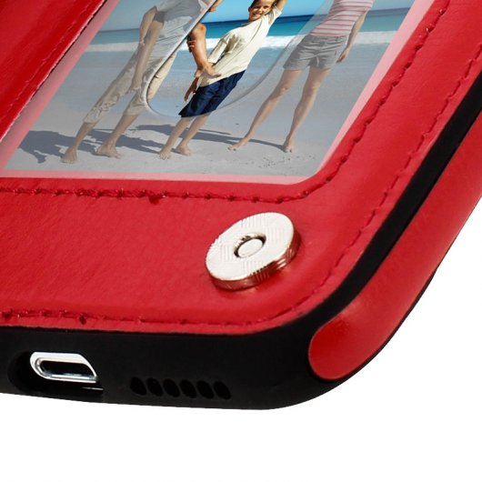 Forcell Wallet Funda Cartera Roja para Apple iPhone X / XS