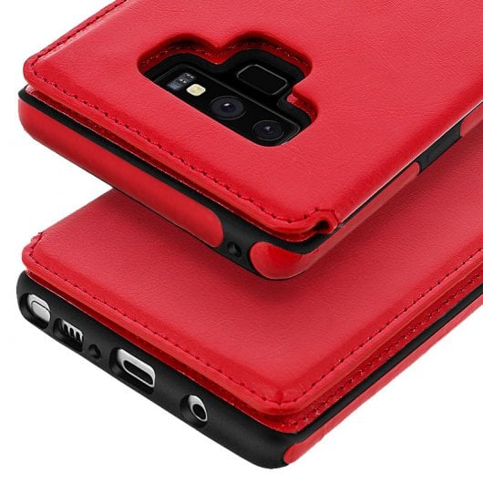 Capa Forcell Wallet Carteira Vermelha para Samsung Galaxy Note 9