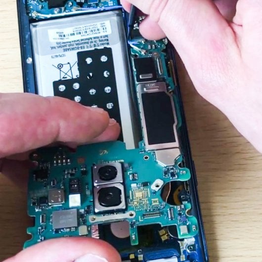 Caméra arrière de remplacement Clapio avec bande de connexion pour Samsung Galaxy S9 Plus