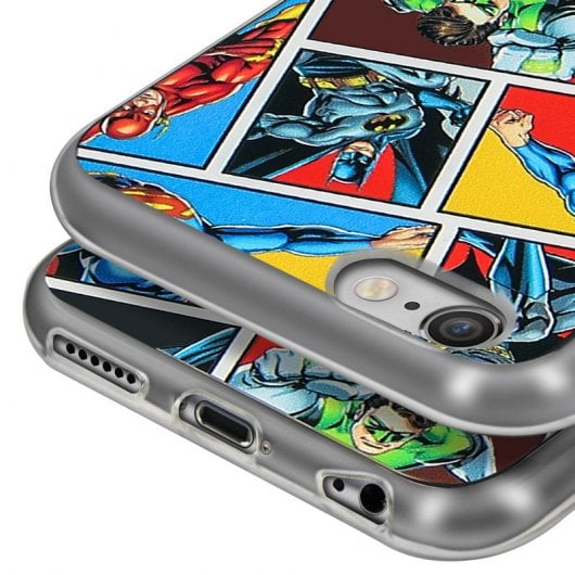 DC Comics Funda de Silicona Liga de la Justicia para iPhone 6/6S