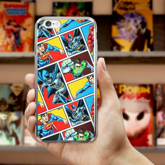DC Comics Funda de Silicona Liga de la Justicia para iPhone 6/6S
