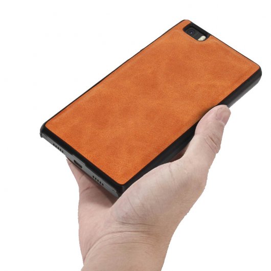Forcell Funda Billetera Extraíble Camel para Huawei P8 Lite