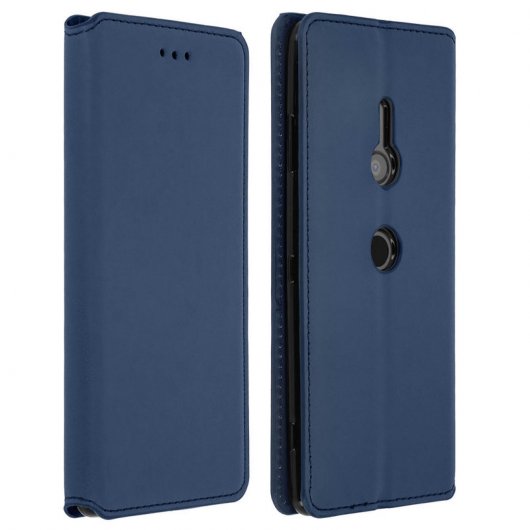 Avizar Funda Libro Azul para Sony Xperia XZ3