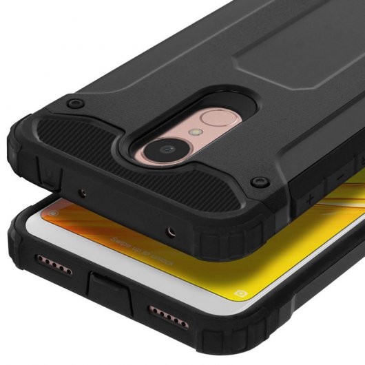 Avizar Defender II Funda Antigolpes Negra para Xiaomi Redmi 5 Plus