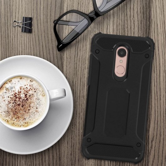 Avizar Defender II Funda Antigolpes Negra para Xiaomi Redmi 5 Plus