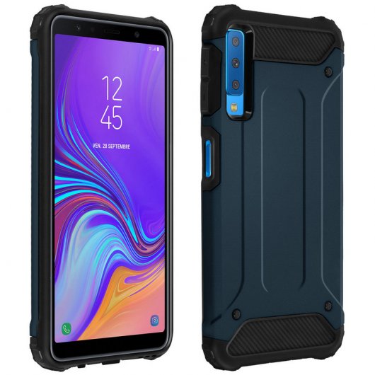 Avizar Defender II Capa Anti-Choque Azul para Samsung Galaxy A7 2018