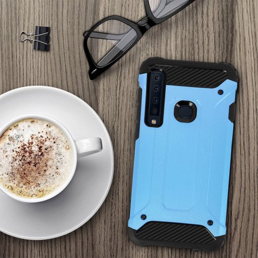 Avizar Defender II Capa Anti-Choque Azul Clara para Samsung Galaxy A9 2018