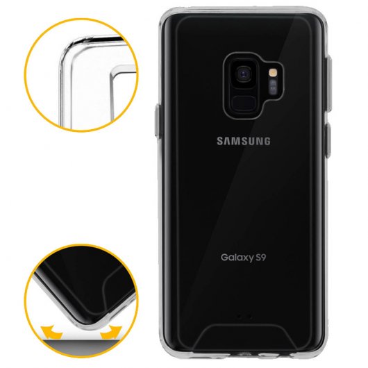 Avizar Funda Colección Cristal Transparente para Samsung Galaxy S9