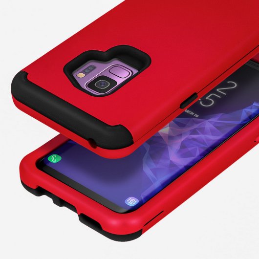 Avizar Funda Bumper Roja para Samsung Galaxy S9