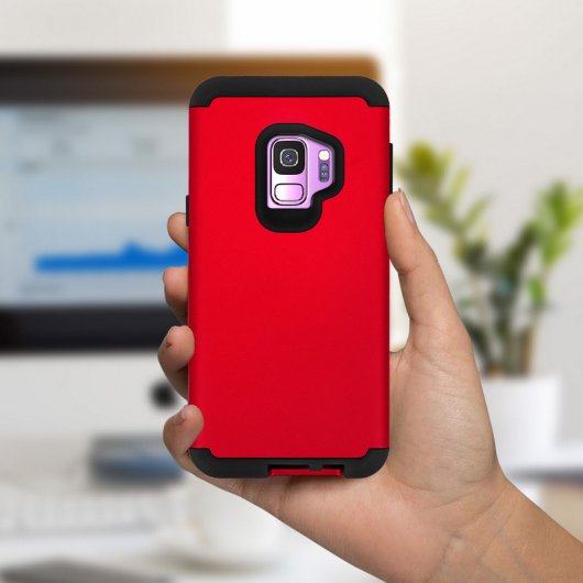 Avizar Funda Bumper Roja para Samsung Galaxy S9