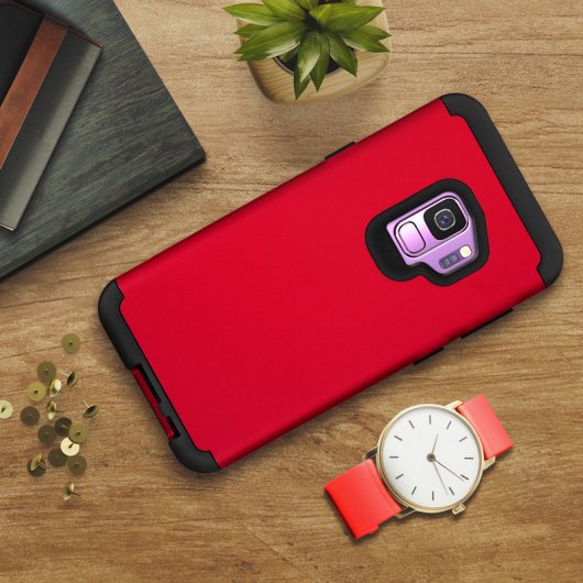 Avizar Funda Bumper Roja para Samsung Galaxy S9