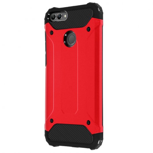 Avizar Defender II Funda Antigolpes Roja para Huawei P Smart