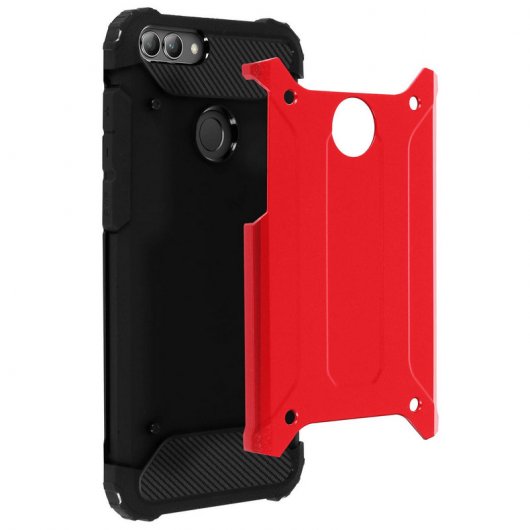 Avizar Defender II Funda Antigolpes Roja para Huawei P Smart