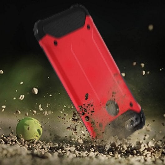 Avizar Defender II Funda Antigolpes Roja para Huawei P Smart