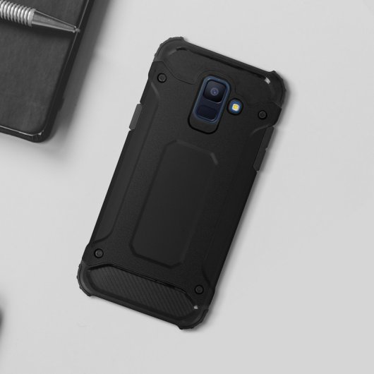Avizar Defender II Capa Anti-Choque Preta para Samsung Galaxy A6