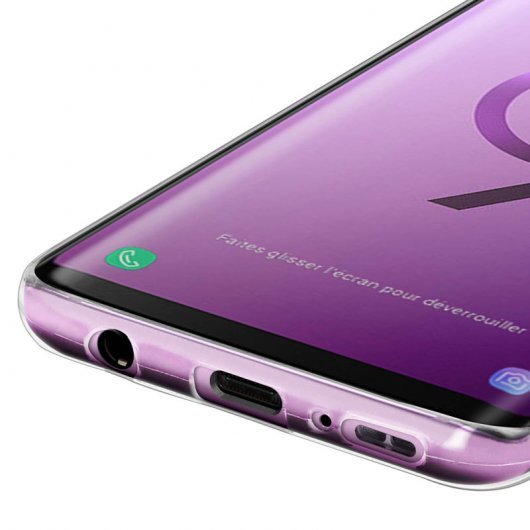 Avizar Funda de Silicona Transparente para Samsung Galaxy S9