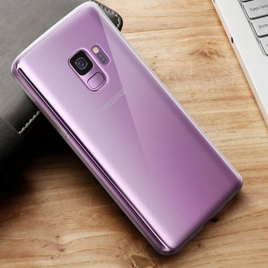 Avizar Funda de Silicona Transparente para Samsung Galaxy S9