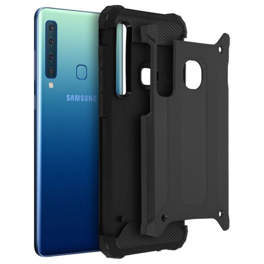 Avizar Defender II Funda Antigolpes Negra para Samsung Galaxy A9 2018