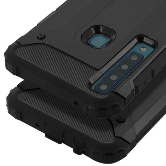 Avizar Defender II Funda Antigolpes Negra para Samsung Galaxy A9 2018