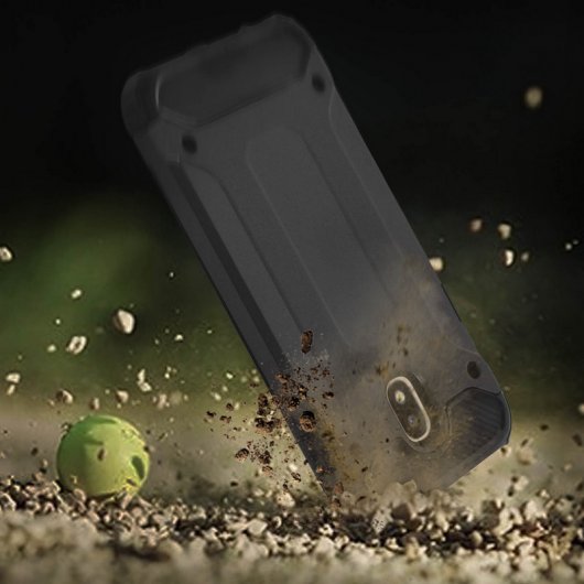 Avizar Defender II Funda Antigolpes Negra para Samsung Galaxy J7 2017