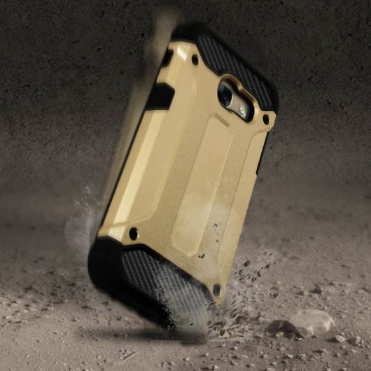 Avizar Defender II Funda Antigolpes Dorada para Samsung Galaxy A5 2017