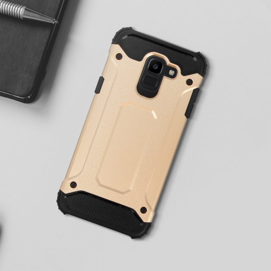 Avizar Defender II Funda Antigolpes Dorada para Samsung Galaxy J6