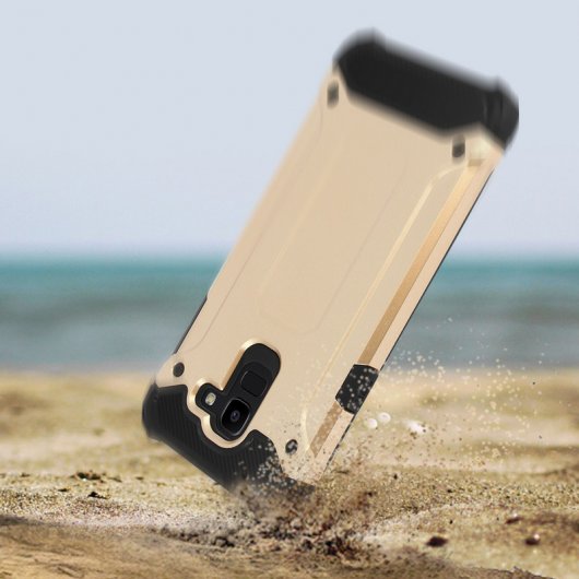 Avizar Defender II Funda Antigolpes Dorada para Samsung Galaxy J6