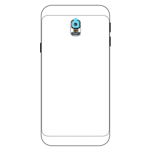 Caméra arrière de remplacement Clapio avec bande de connexion pour Samsung Galaxy J3 2017