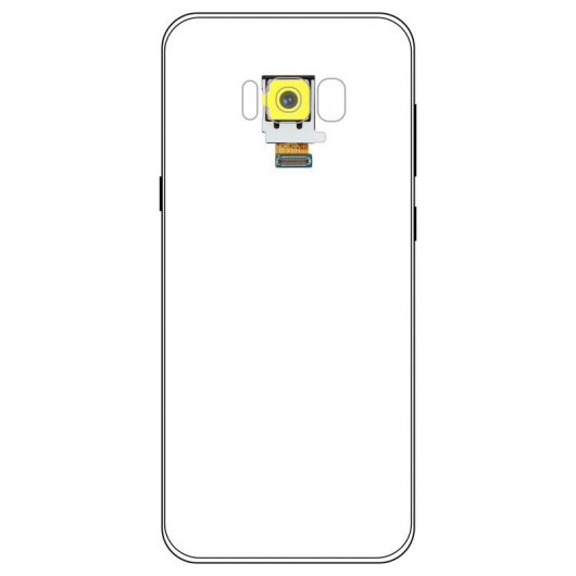 Caméra arrière de remplacement Clapio avec bande de connexion pour Samsung Galaxy S8