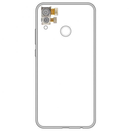 Clappio Ersatz-Rückkamera mit Verbindungsband für Huawei P20 Lite